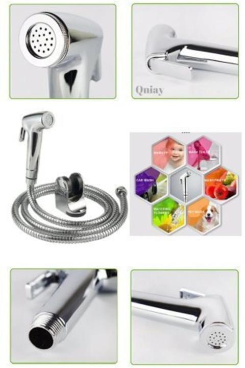 QNİAY Tabancalı Musluk Taharetmatik Seti El Tuvalet Sprey