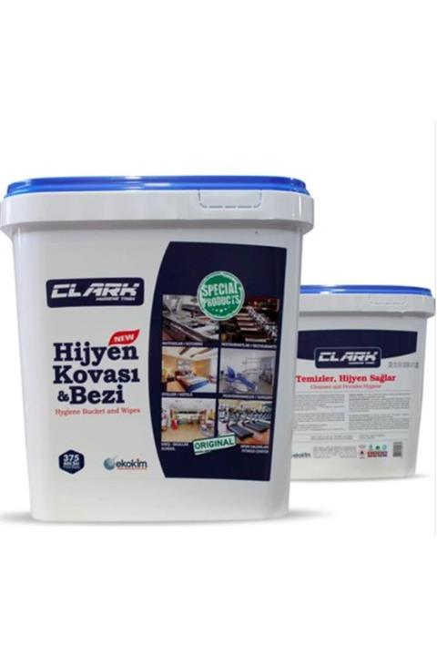 Clark Hijyen Kovası & Bezi 375'li Alkol Bazlı Dezenfektan Mendil
