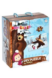 Furkan Toys Maşa Ile Koca Ayı Dev Puzzle 24 Parça