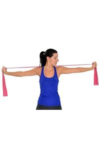Moves Pilates Bandı Kırmızı 2,5 M Direnç Lastiği Egzersiz Bantı Step Fitness Snap Stop Bant By Sungur