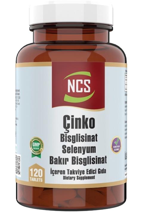 NCS Çinko Bisglisinat & Bakır Selenium 120 Tablet Zinc