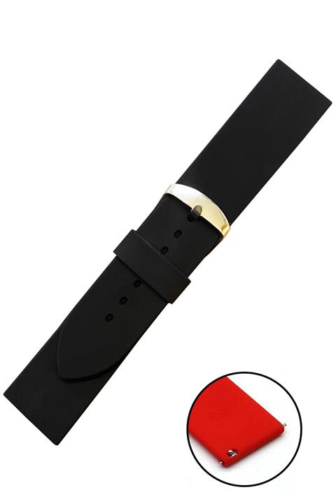 Daniel Klein 20mm Saat Uyumlu Siyah Renk Akıllı Pimli Spor Silikon Saat Kordonu