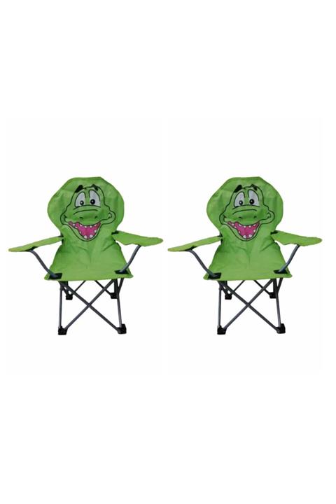 joystar Timsah Figürlü 2'li Katlanır Çocuk Kamp Sandalyesi