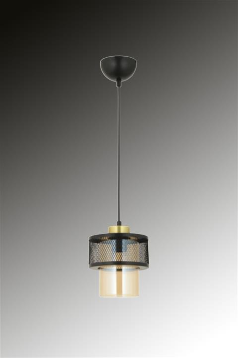 ESSLİGHT Petek Tekli Modern Siyah Sarkıt Avize