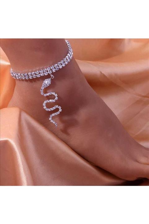 Furtek Aksesuar Kadın Taşlı Halhal