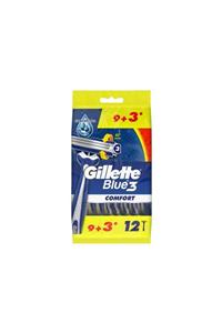 Gillette Blue3 Comfort Kullan At Tıraş Bıçağı 9+3 12'li