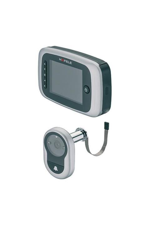 Hafele Vision Sd Elektronik Kapı Dürbünü, Paslanmaz Çelik Renk