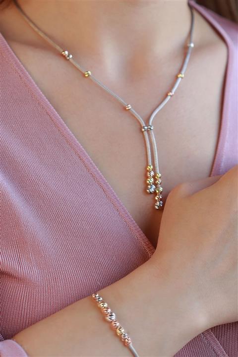 Necati Gün Dorika Boncuk Detaylı Kolye Bileklik Seti