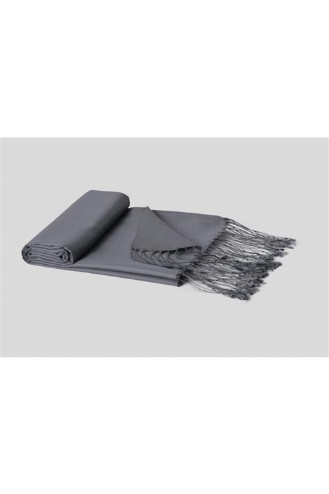 ARMANDA %100 Ipek Twill Şal - Füme Renk