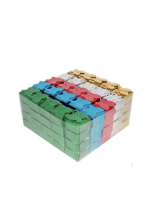 Aker Hediyelik Kelebekli Hediyelik Kına 100 Adet