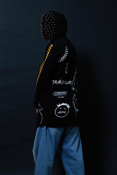 DARK AND BRIGHT Baskı Detaylı Panço