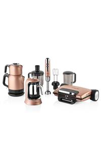 KORKMAZ A1817 Rosegold 14 Parça Elektronik Set