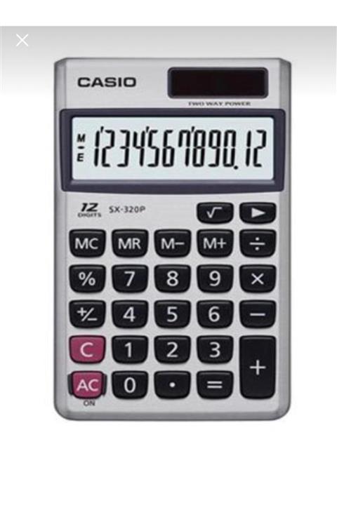 Grand Ofis Kırtasiye Hesap Makinası 12 Hane Dijital Ekran Sx-320p-w Cep Tipi Kampanyalı