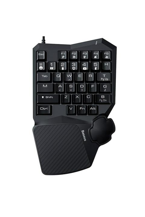 Baseus Gamo One-handed Gaming Keyboard Tek El Mini Oyun Klavyesi Siyah