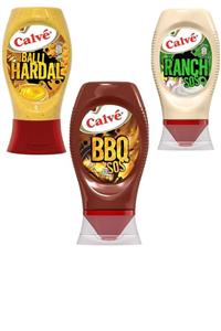 Calve Barbekü Sos+ Ballı Hardal Sos +ranch Sos 3'lü Dev Fırsat