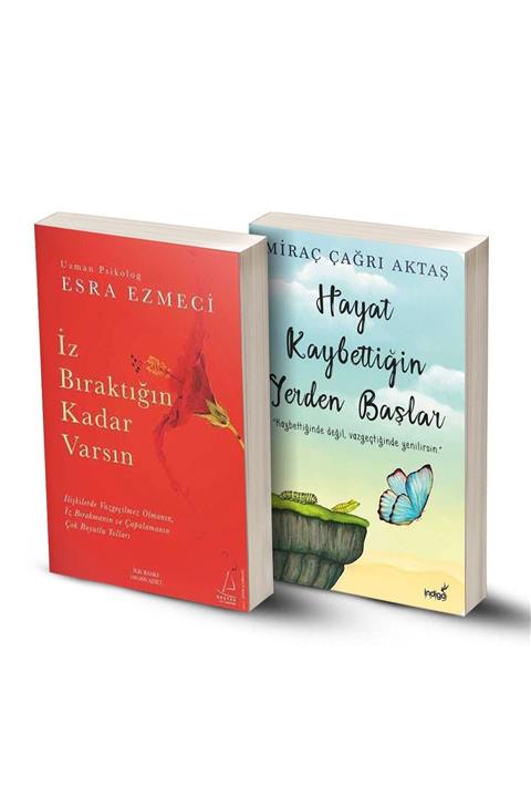 KOLEKTİF 2 Kitap / Iz Bıraktığın Kadar Varsın - Hayat Kaybettiğin Yerde Başlar