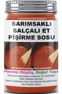 SPANA Ev Yapımı Katkısız Sarımsaklı Salçalı Et Pişirme Sosu 330gr