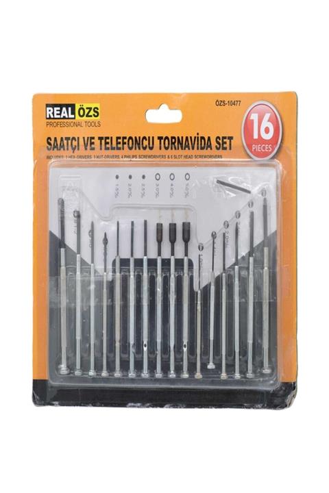 DecoTown 16 Parça Hassas Tornavida Seti Saatçi Ve Telefoncu Tornavidası