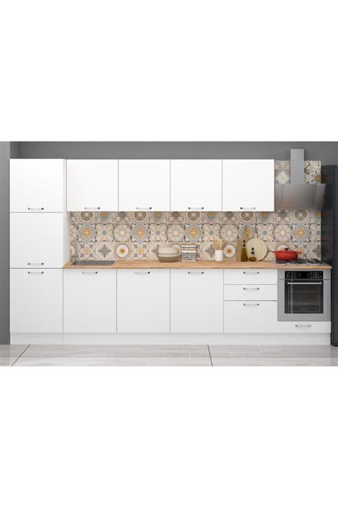 Fly Mobilya 360 Cm Filipa Ank Modüllü Ve Boy Dolaplı Mutfak