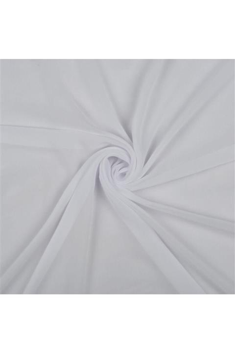 Antibutik Beyaz Ipek Şifon Kumaş