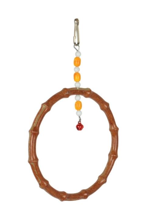 Pelasgos Yuvarlak Bambu Muhabbet Salıncak