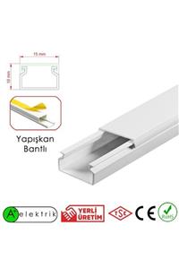 A Plus Elektrik 15x10 Mm Beyaz 100x2m=200 Yapışkan Bantlı Kablo Kanalı