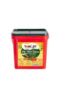 Tomart Katkısız Tatlı Biber Salçası 32-34 Brıx 4,5 Kg Plastik Kova