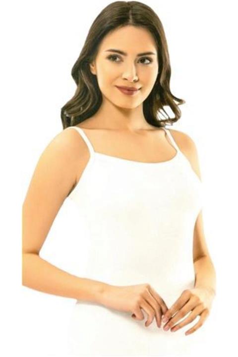 KOTA Kadın Beyaz  İp Asıkılı Bayan Atlet