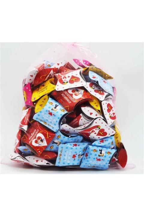 Perrla Shop 100lü Gelin Damat Figürlü Karton Toz Kına 10gr