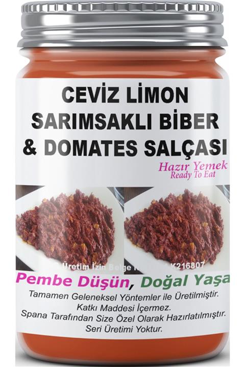 SPANA Ceviz Limon Sarımsaklı Biber& Domates Salçası 330 gr