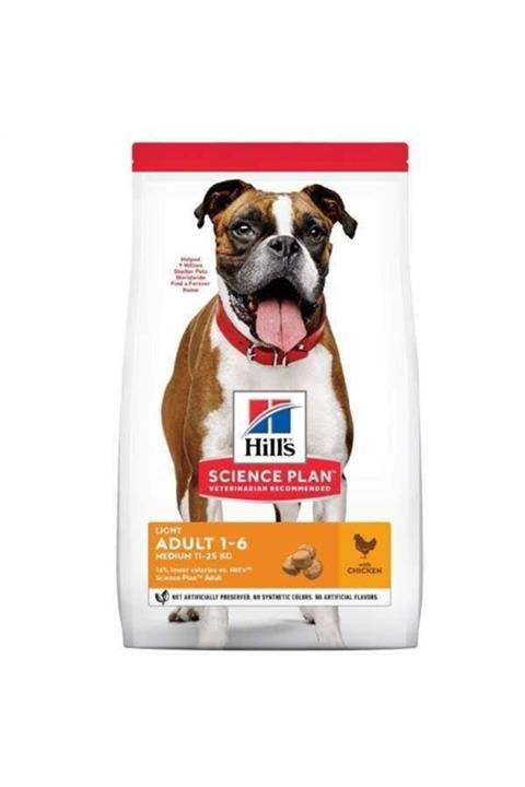 Hills Science Plan Adult Light Tavuklu Yetişkin Köpek Maması 14 kg