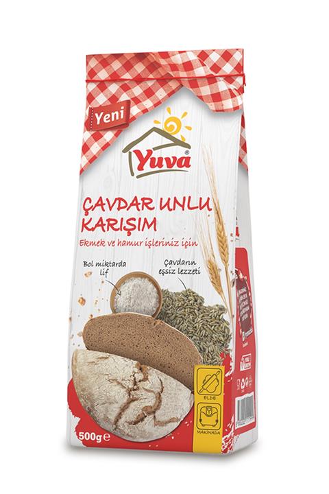 YUVA Çavdar Unlu Karışım Koli 500 Grx6 Adet