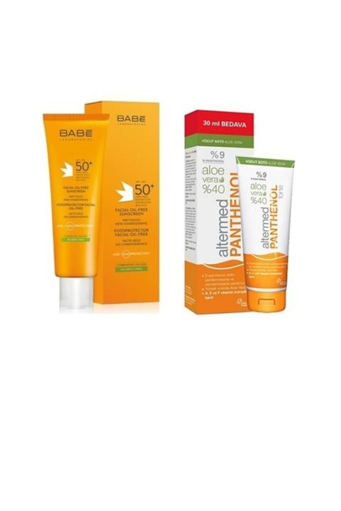 Altermed Yağsız Güneş Kremi Spf50+ 50 Ml + %9 Panthenol Içeren Aloe Veralı Vücut Sütü 230 ml