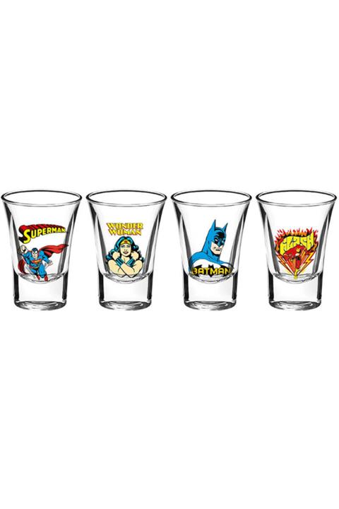 DEVREYON Justice League Yenilmezler Mini Bardak Seti