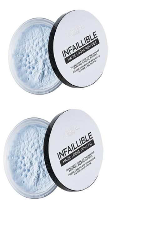 L'Oreal Paris Infaillible Magic 2 'li Transparan Toz Pudra 2 Adet