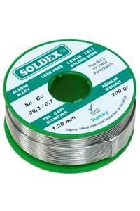 Soldex Kurşunsuz 200 Gr 1.2 Mm Kurşunsuz Lehim Teli Sn 99.3 / Cu 0.7