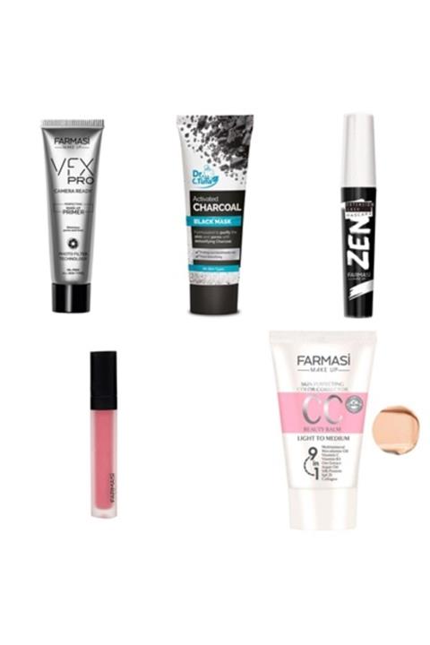 Farmasi Wfx Pro Makyaj Bazı+cc Krem+Zen Maskara+likit Mat Ruj+Siyah Maske 80 ml