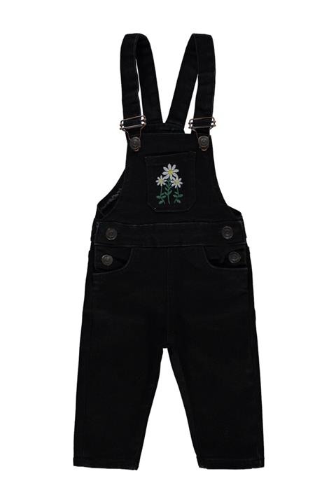 Civil Baby Kız Bebek Salopet 6-18 Ay Siyah