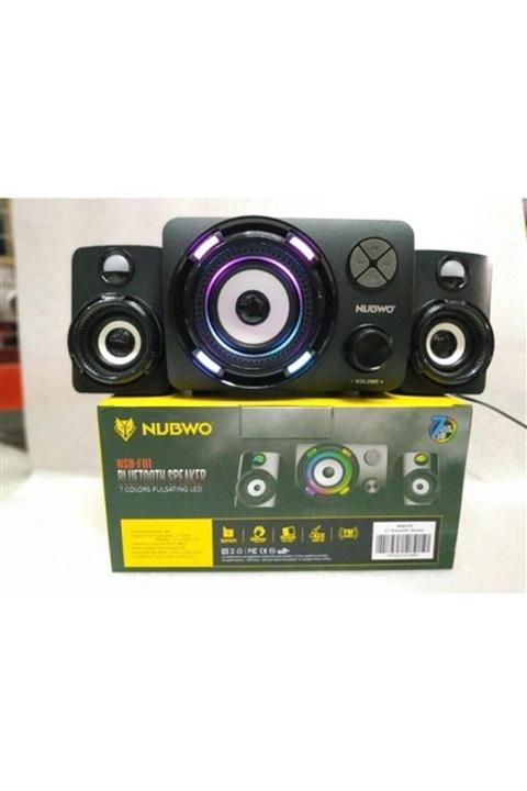 nubwo 2+1 Ses Sistemi 7 Renkli Işıklı Bluetooth