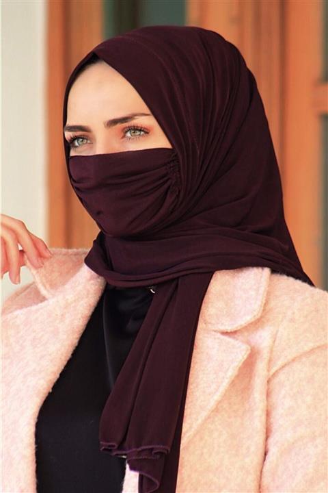 R&S modibone Maskeli Hazır Gecmeli Sal Mürdüm Rengi