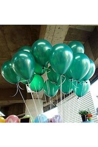 BAL10 DÜNYASI 12 Inç Metalik Koyu Yeşil Balon 10'lu