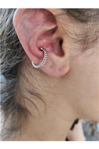 Eylülün Takısı Kadın Gümüş Sıkıştırma Kıkırdak Küpesi Sıkıştırma (earcuff)