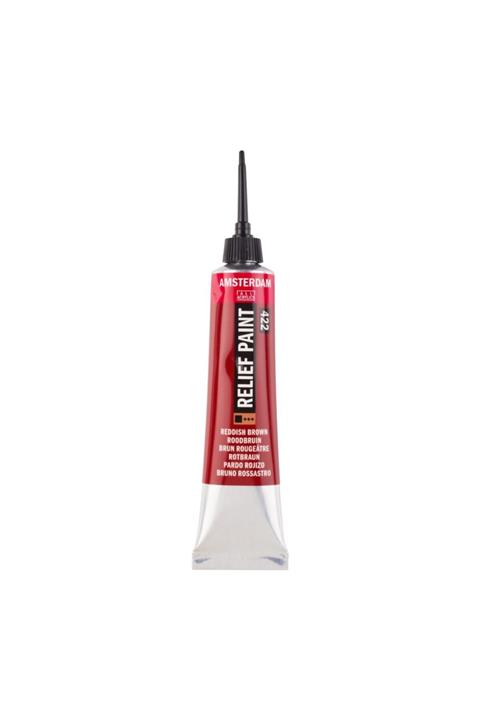 Amsterdam : Rölyef (kabartma) Cam Boyası : 20 Ml Tüp : Reddish Brown