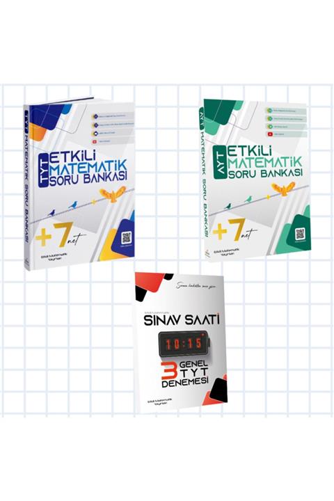 Etkili Matematik Tyt Ayt Soru Bankası Ve Sınav Saati Denemesi