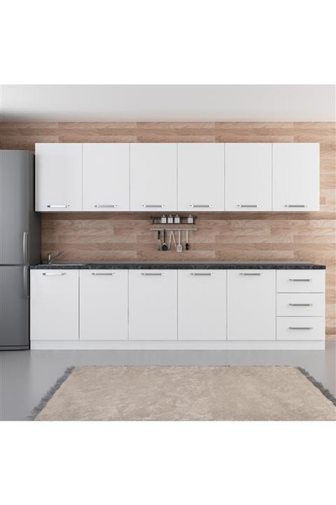 Minar 300 Cm Mutfak Dolabı Beyaz 300-b2