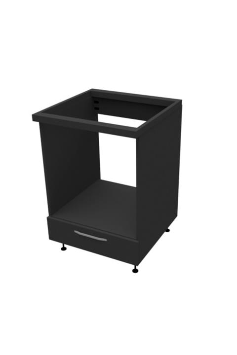 MOBİLİQUE Mdf Antrasit Ankastre Fırın Dolabı