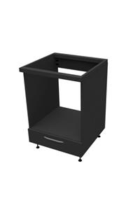 MOBİLİQUE Mdf Antrasit Ankastre Fırın Dolabı