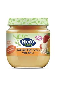 Hero Baby 12 Adet Karışık Meyveli Yulaflı Kavanoz Bebek Maması 125 gr