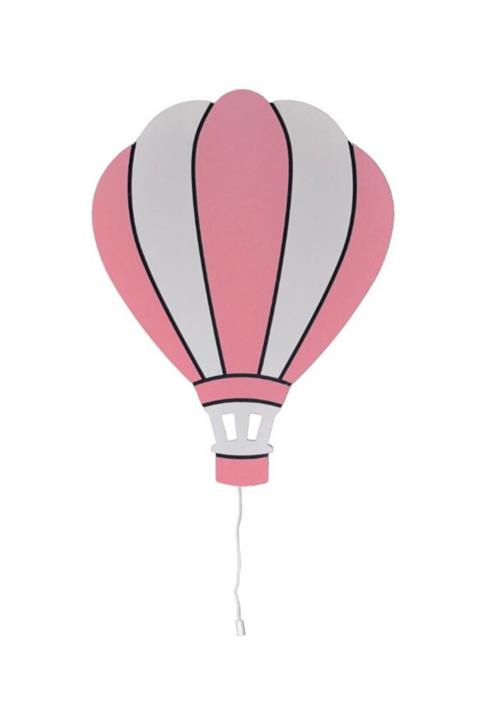 BugyBagy Pembe Balon Gece Lambası Dekoratif Çocuk Odası Duvar Süsü
