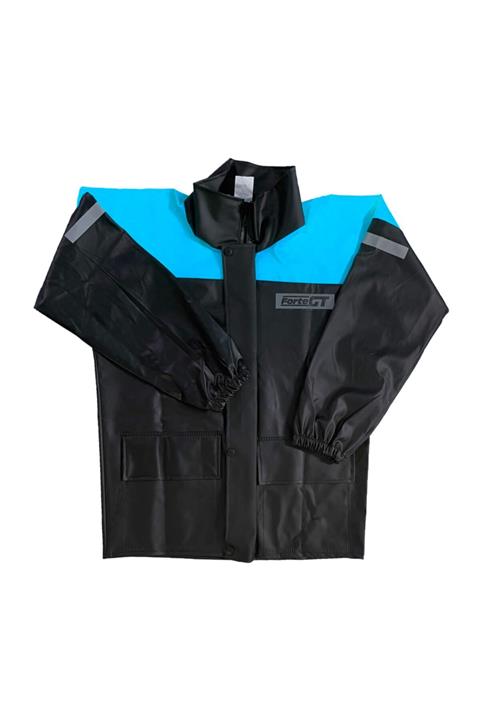Forte GT Pvc Cepli Alt Üst Takım Yağmurluk - Siyah/turkuaz